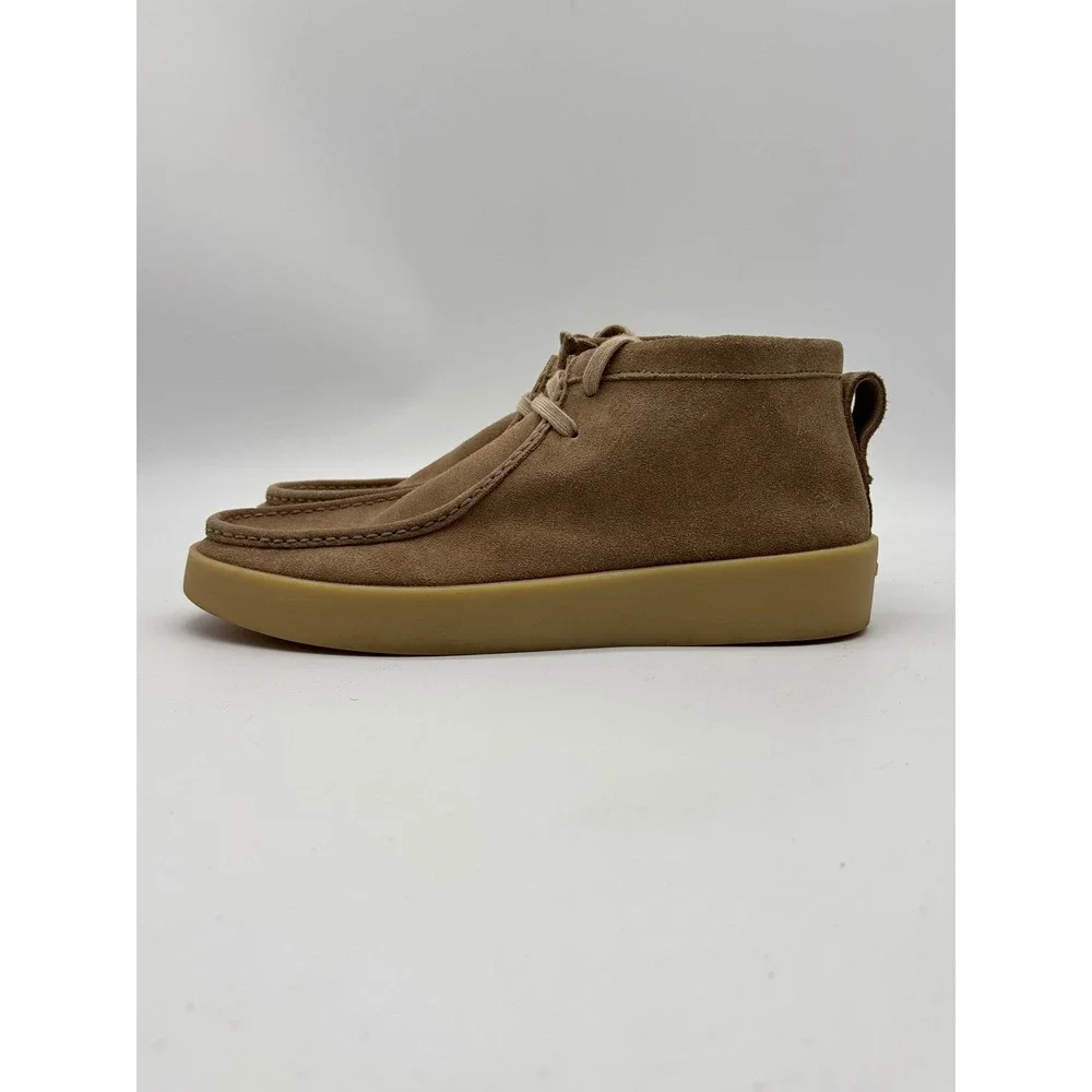 Marc Fisher LTD LMCOOPER Tan Suede Chukka Boots Mens13 MocToe Gum Sole Platform